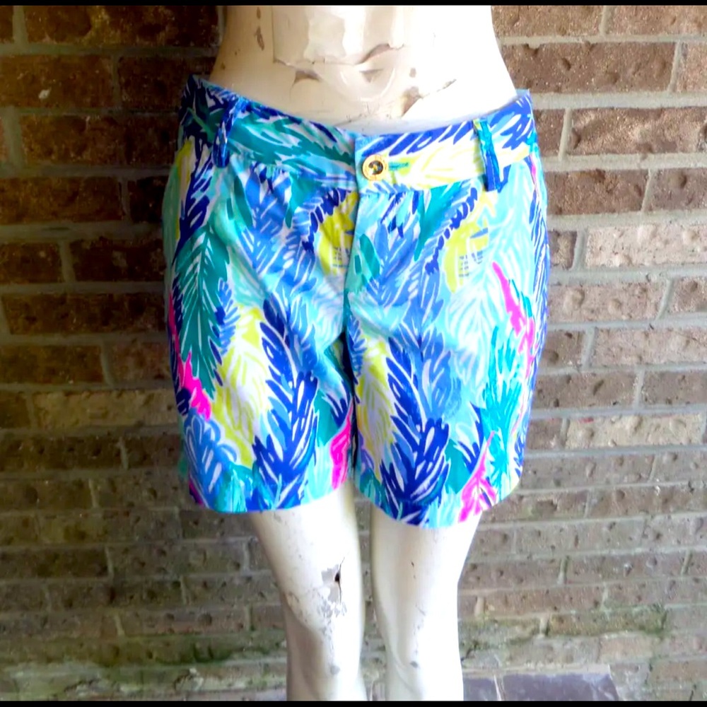 Women's Lilly Pultizer Jayne "Light as a Feather " Shorts Sz 2 NWT